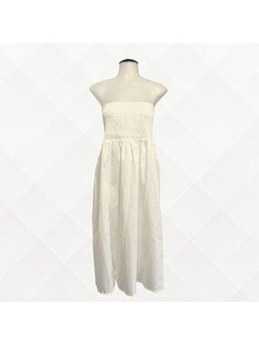 Wild Fable Smocked Waist Maxi Skirt • White • XS - NWT